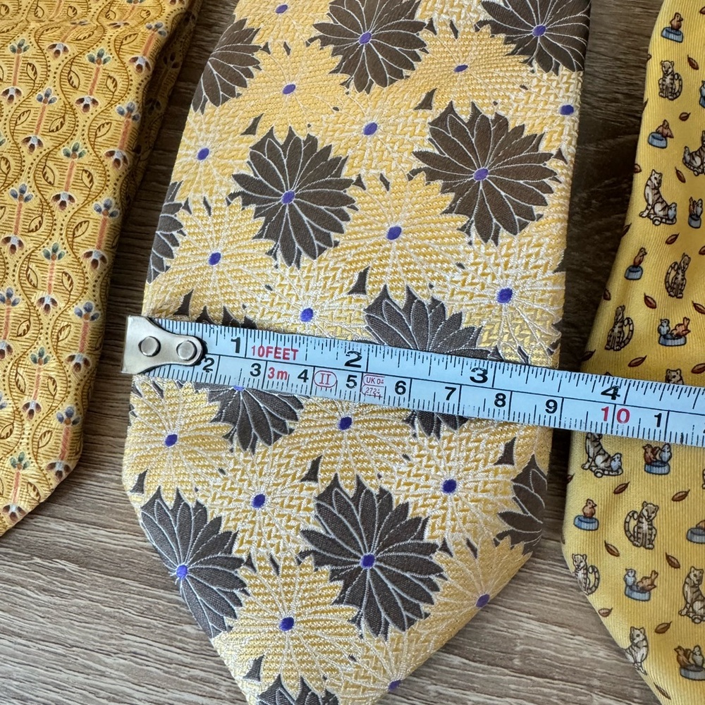 Bundle of 5 Ermenegildo‎ Zegna Designer Luxury Multicolor Neck Ties - Picture 9 of 13
